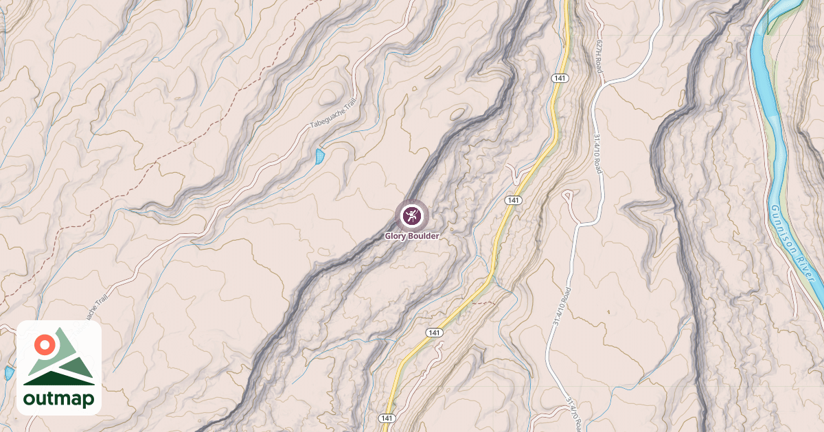 Map of Glory Boulder