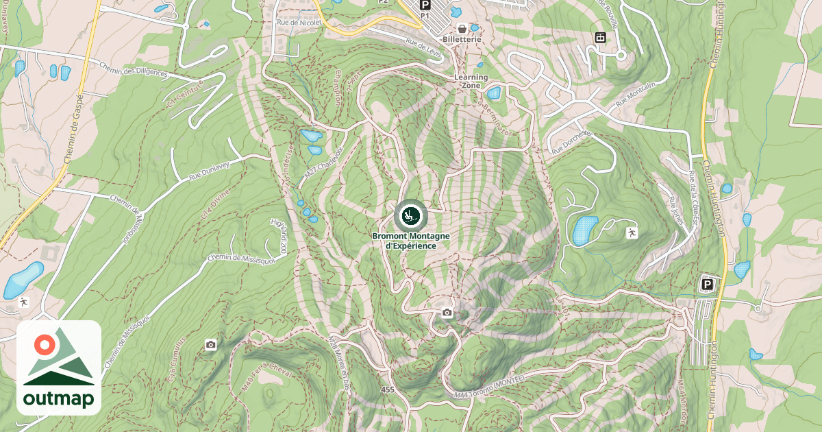 Map of Bromont Montagne d'Expérience