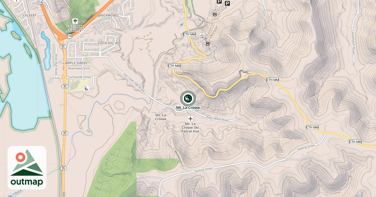 Map of Mt. La Crosse