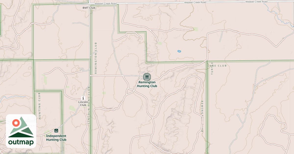 Map of Remington Hunting Club in Montmorency