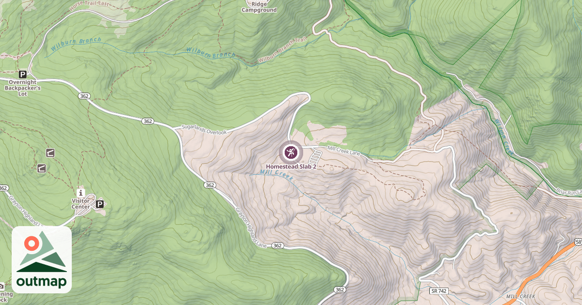Map of Homestead Slab 2