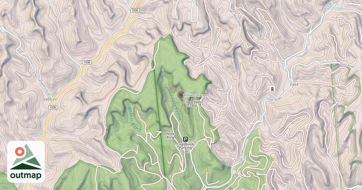 Map of Brilliant Orange