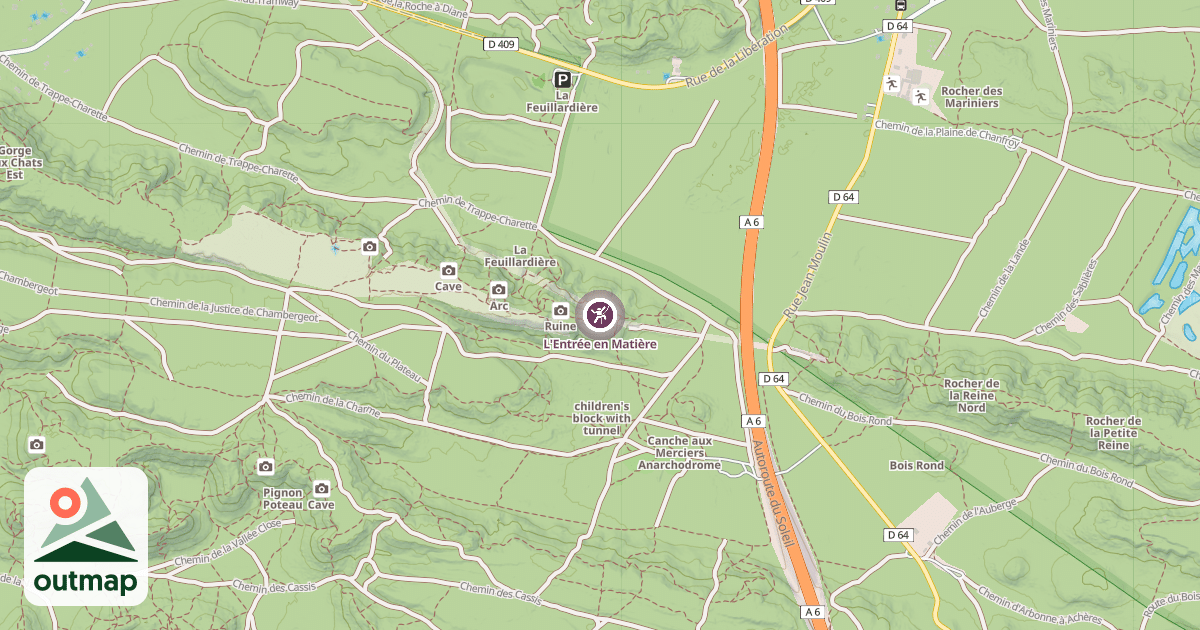 Map of L'Entrée en Matière