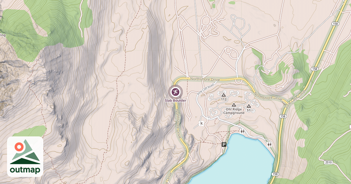 Map of Slab Boulder