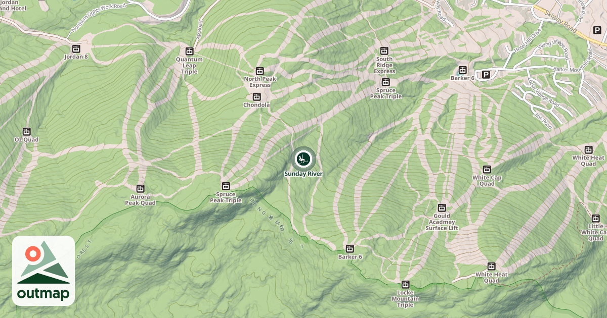 Map of Sunday River