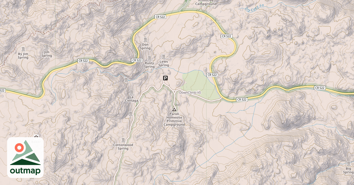 Map of DownClimb