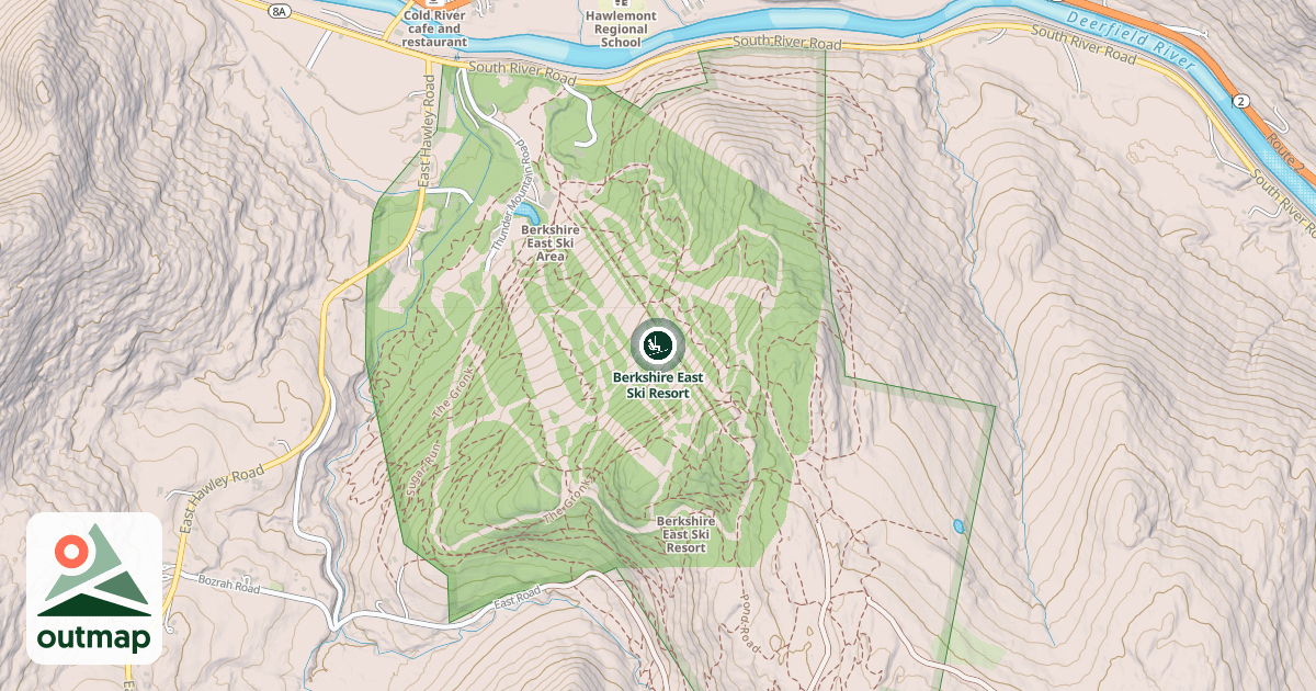 Map of Berkshire East Ski Resort
