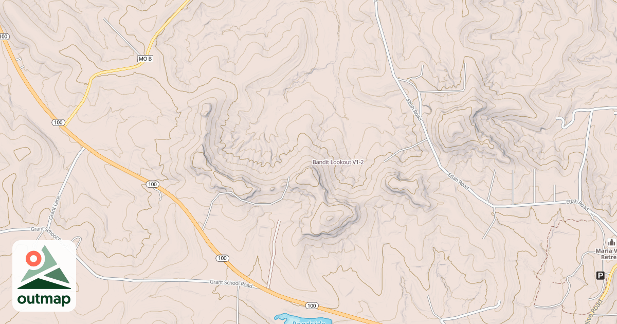 Map of Bandit Lookout