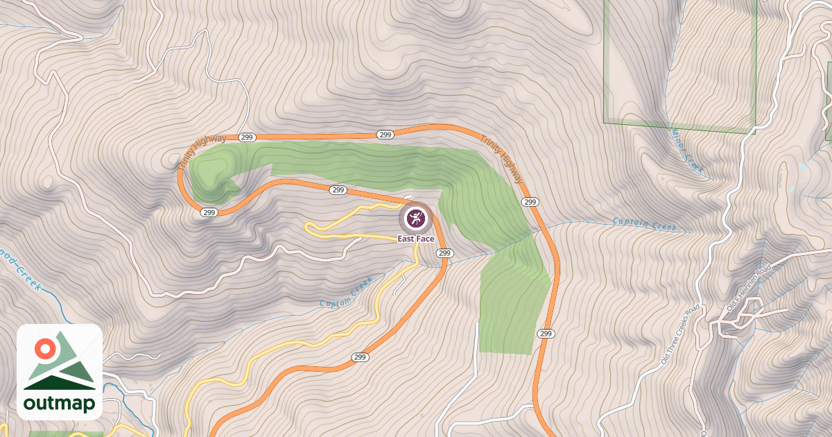 Map of East Face