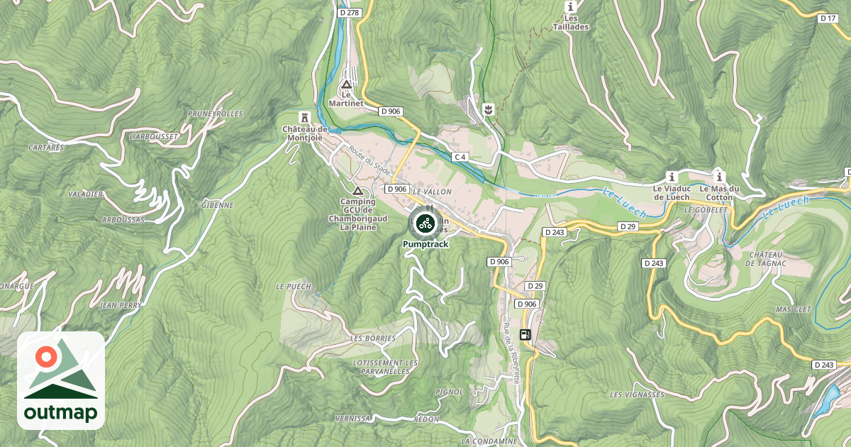 Map of Pumptrack