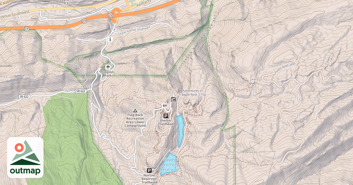 Map of Adventures in Fraggle Rock