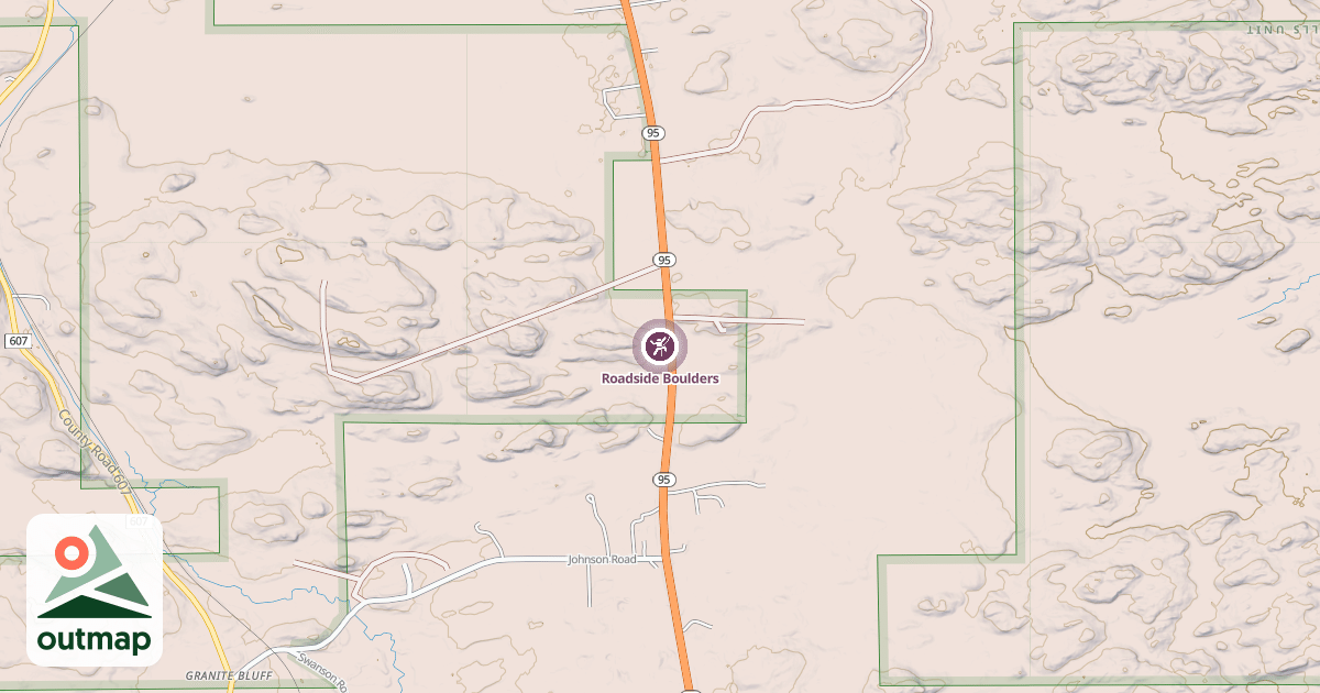 Map of Roadside Boulders