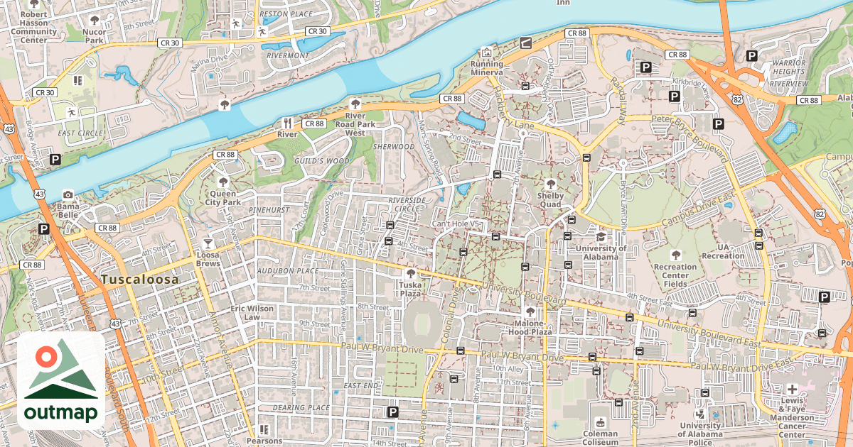 Map of Can't Hole