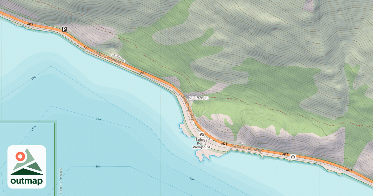 Map of 5.5 Crack