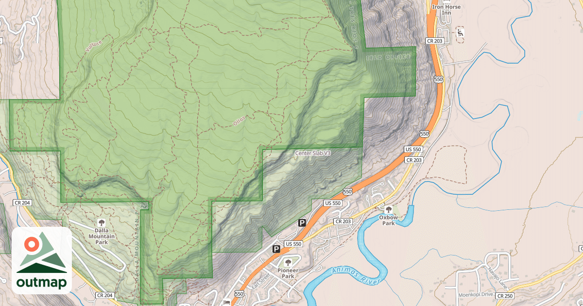 Map of Center Slab