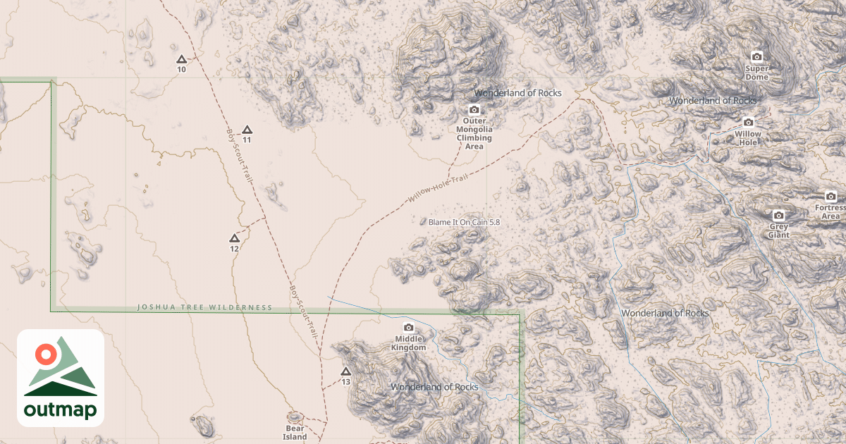 Map of Blame It On Cain