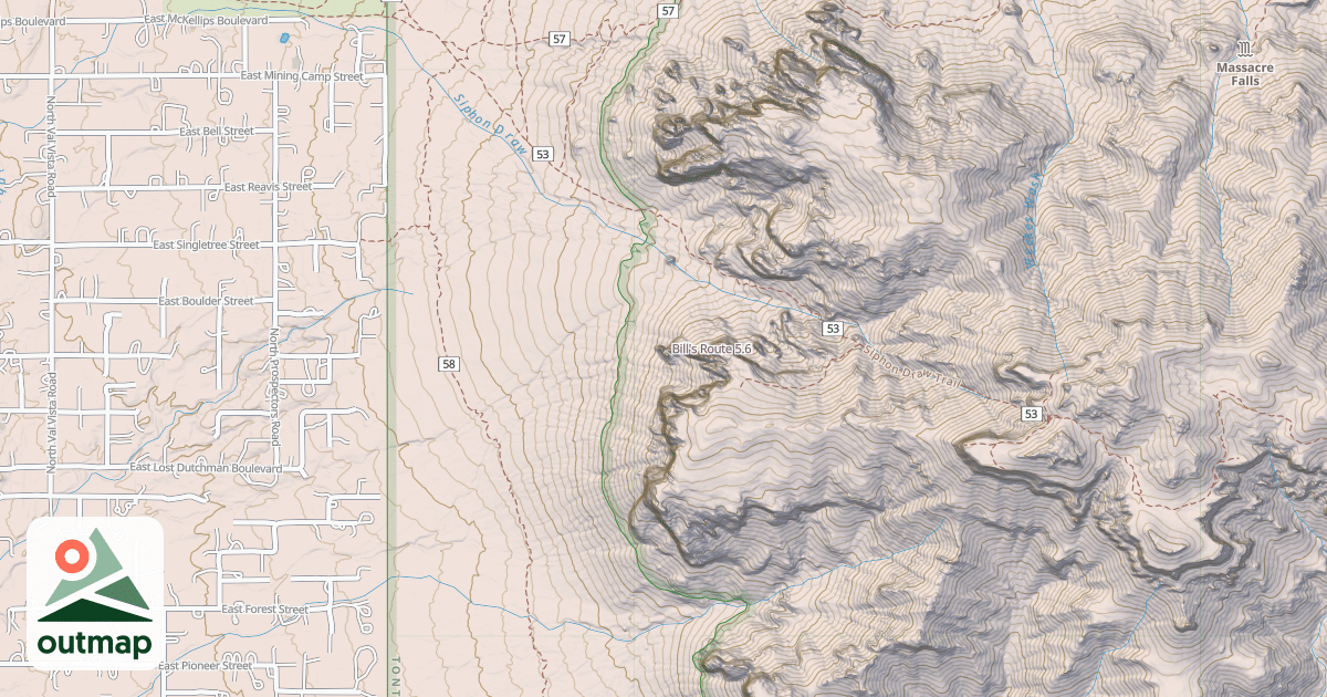 Map of Bill's Route