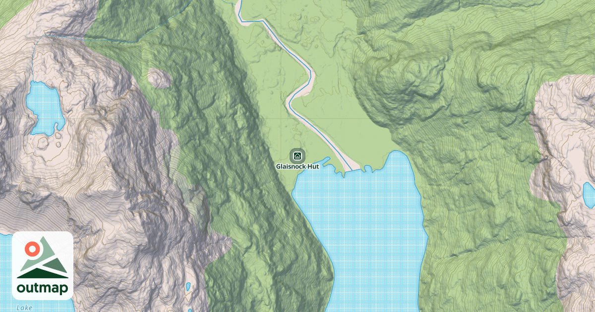 Map of Glaisnock Hut