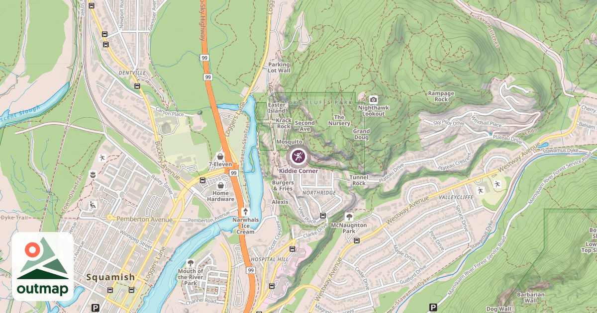 Map of Kiddie Corner