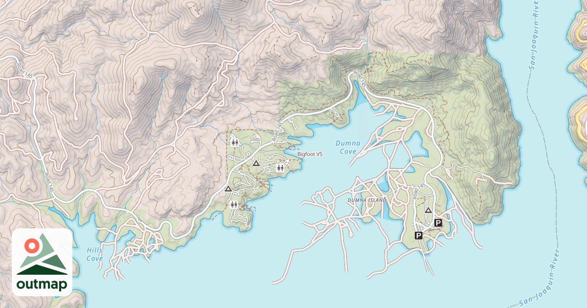 Map of Bigfoot