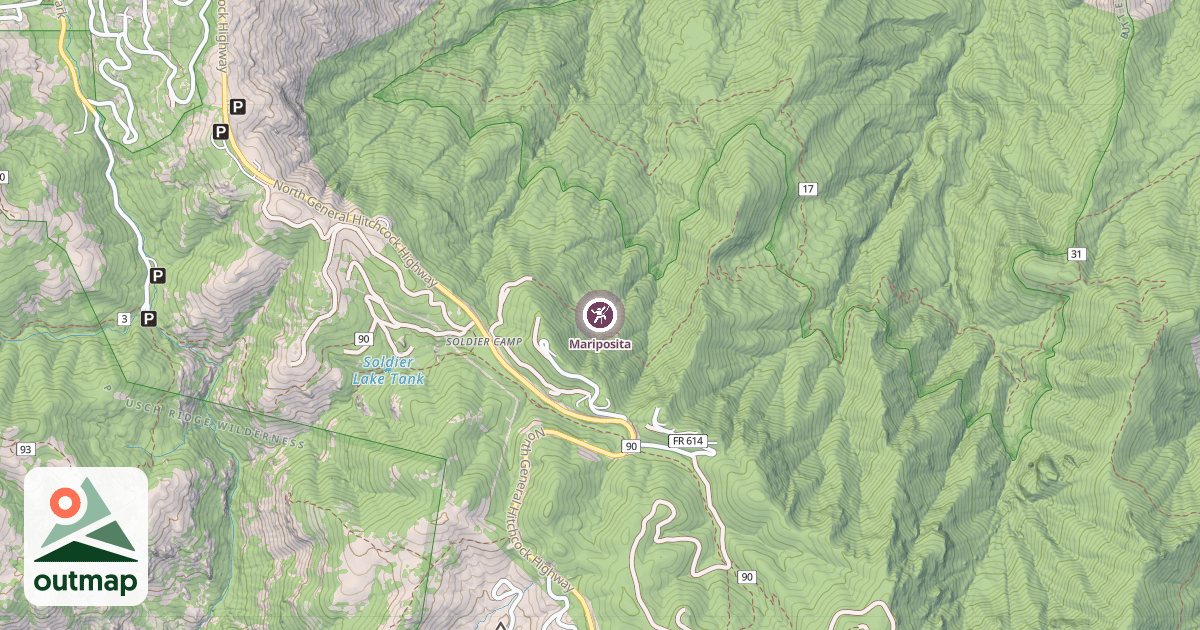 Map of Mariposita