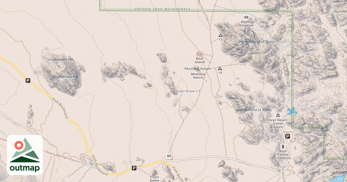 Map of Buster Brown