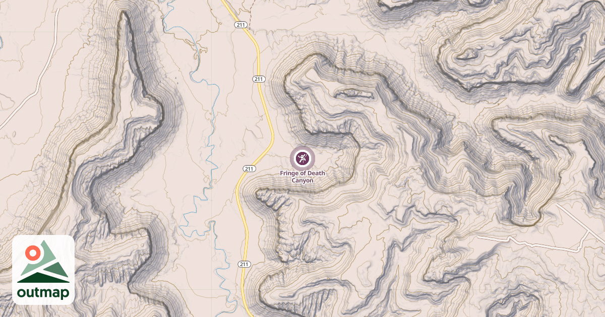 Map of Fringe of Death Canyon