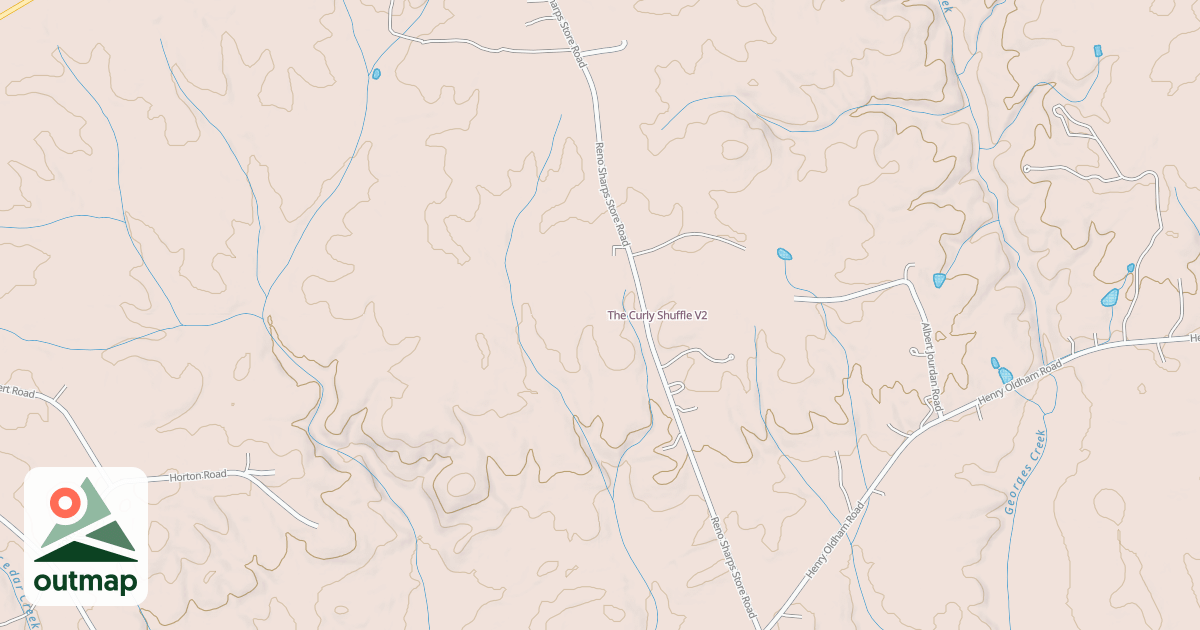 Map of The Curly Shuffle