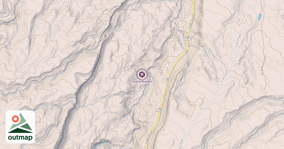 Map of Guano Boulder