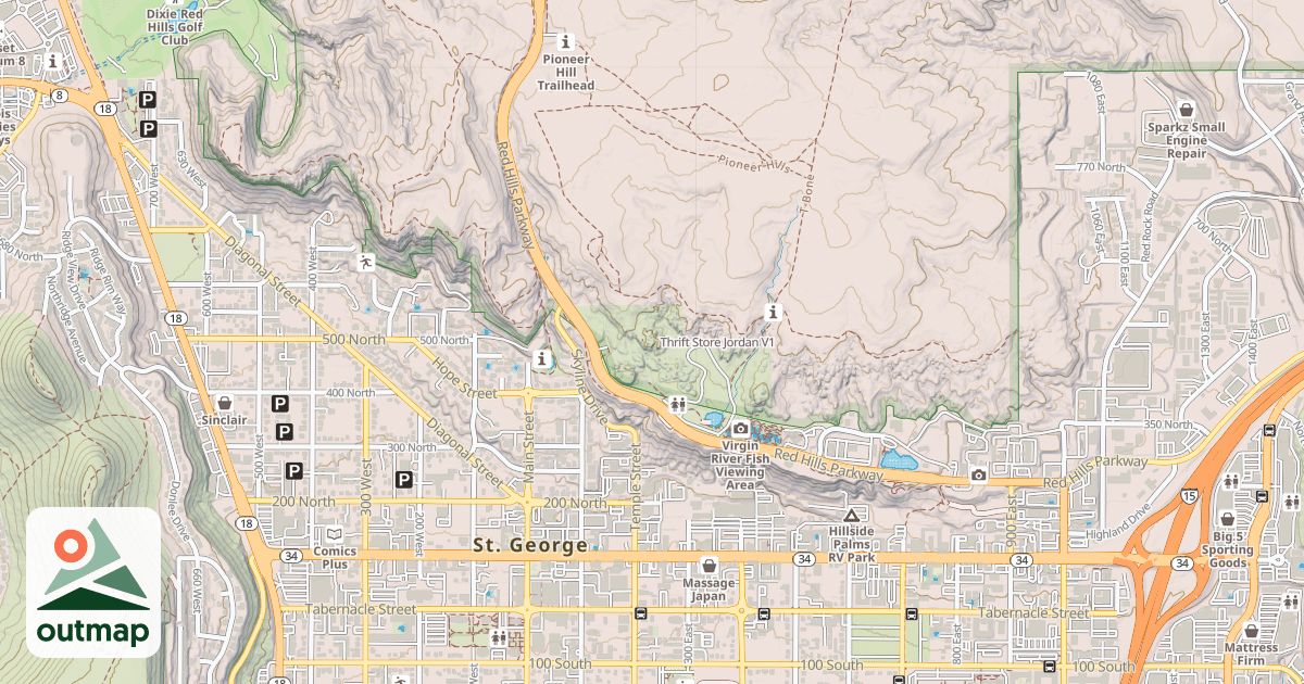 Map of Thrift Store Jordan