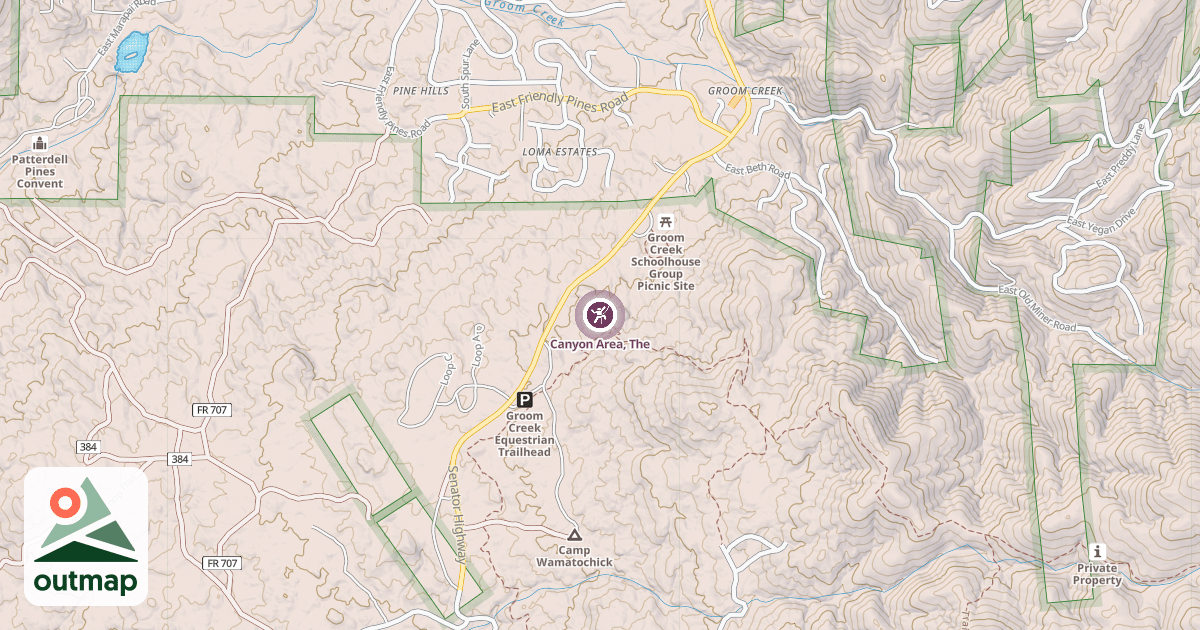 Map of Canyon Area, The