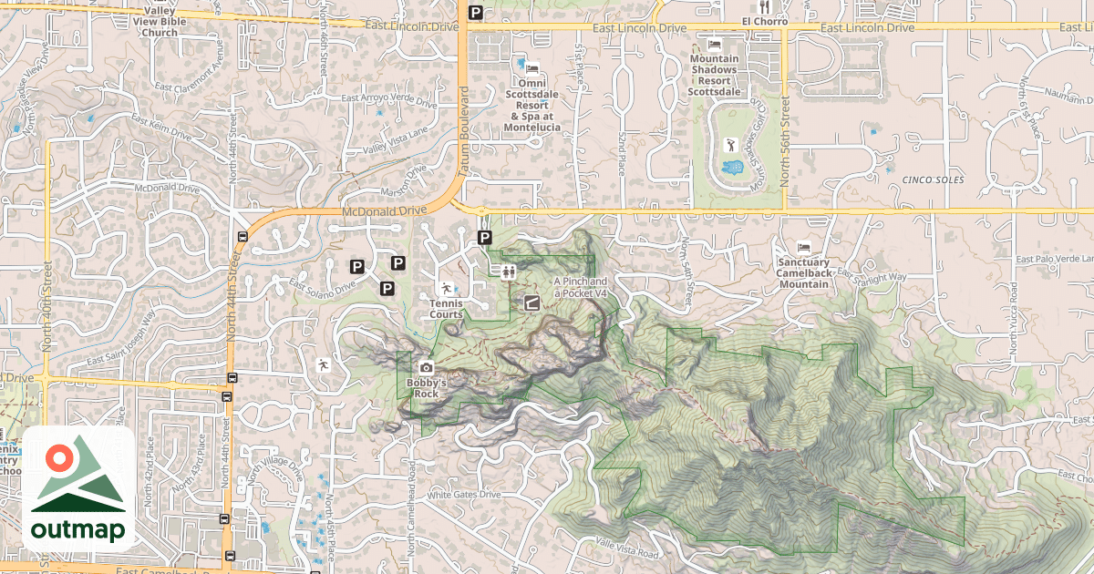 Map of A Pinch and a Pocket