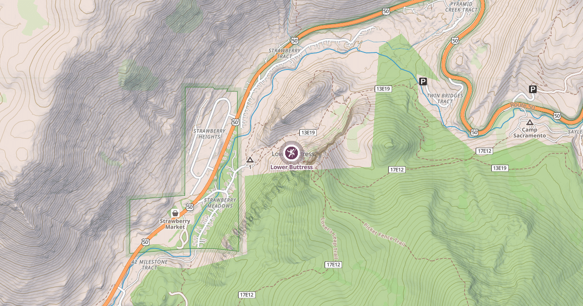 Map preview of Lower Buttress
