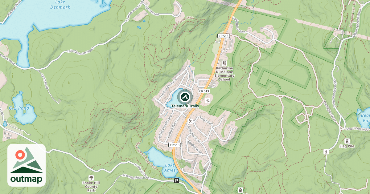 Map of Telemark Trails