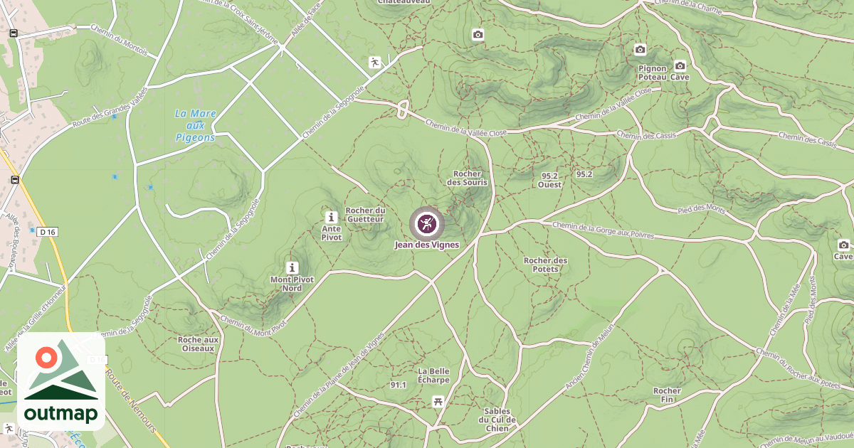 Map of Jean des Vignes