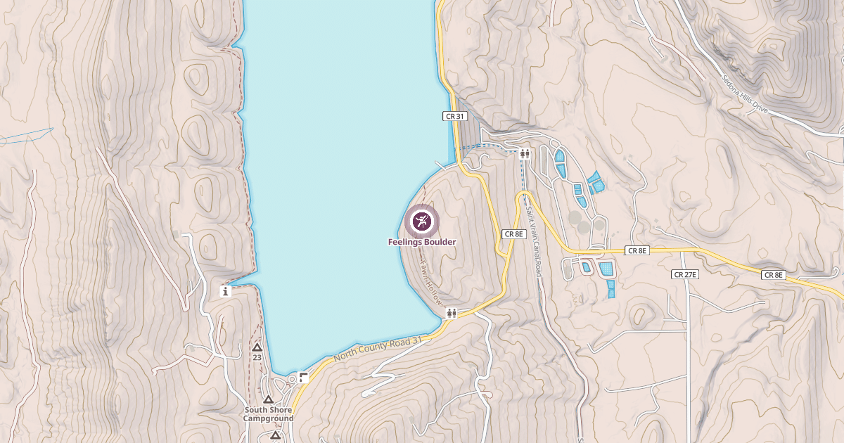 Map preview of Feelings Boulder