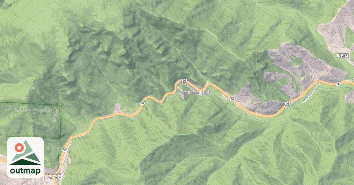 Map of Route Number 5
