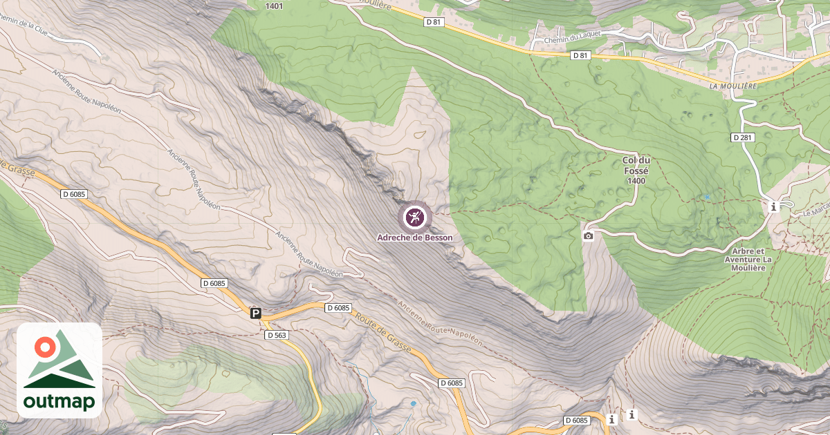 Map of Adreche de Besson