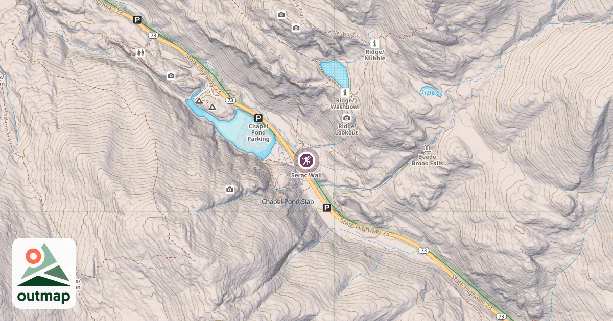 Map of Serac Wall