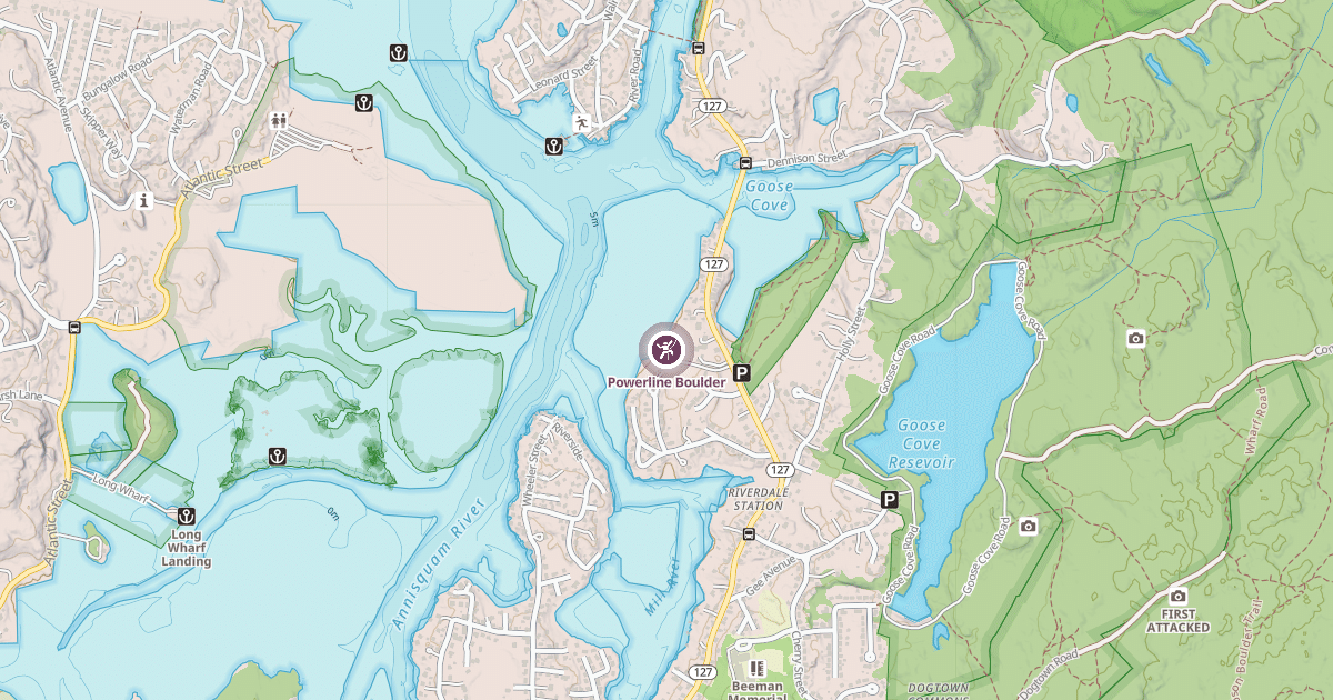 Map preview of Powerline Boulder