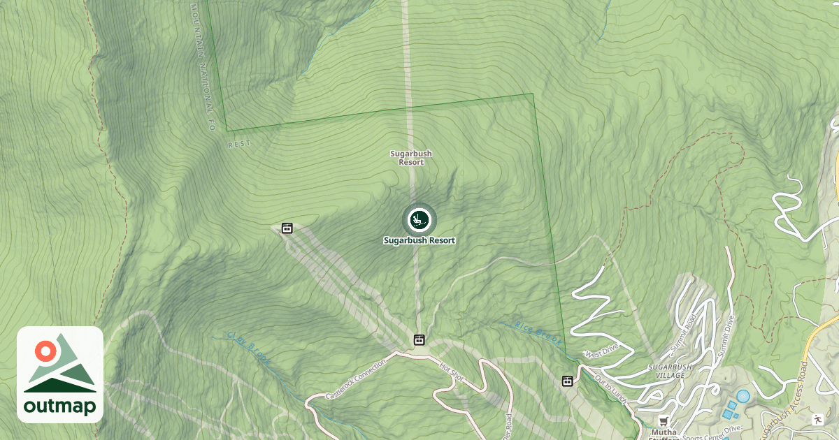 Map of Sugarbush Resort