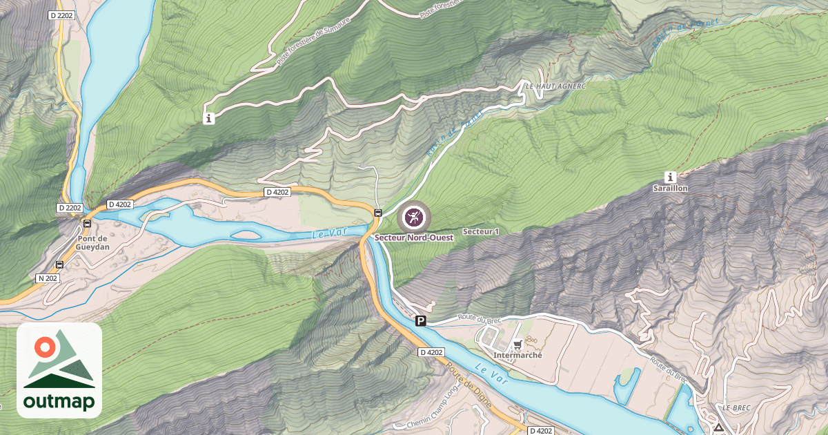 Map of Secteur Nord-Ouest