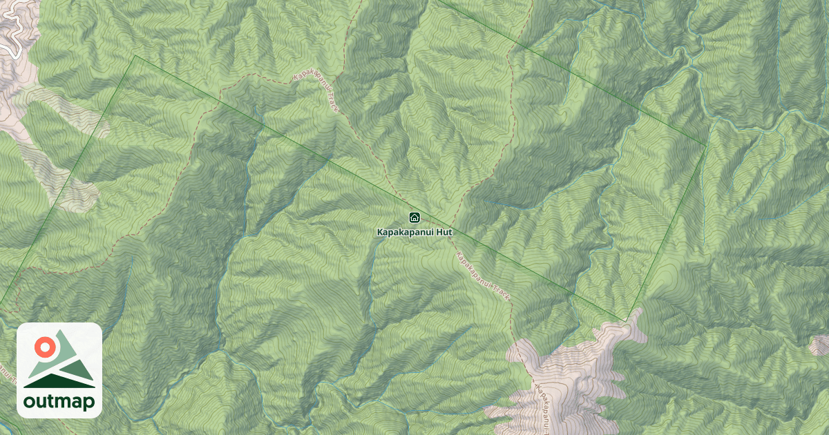 Map of Kapakapanui Hut