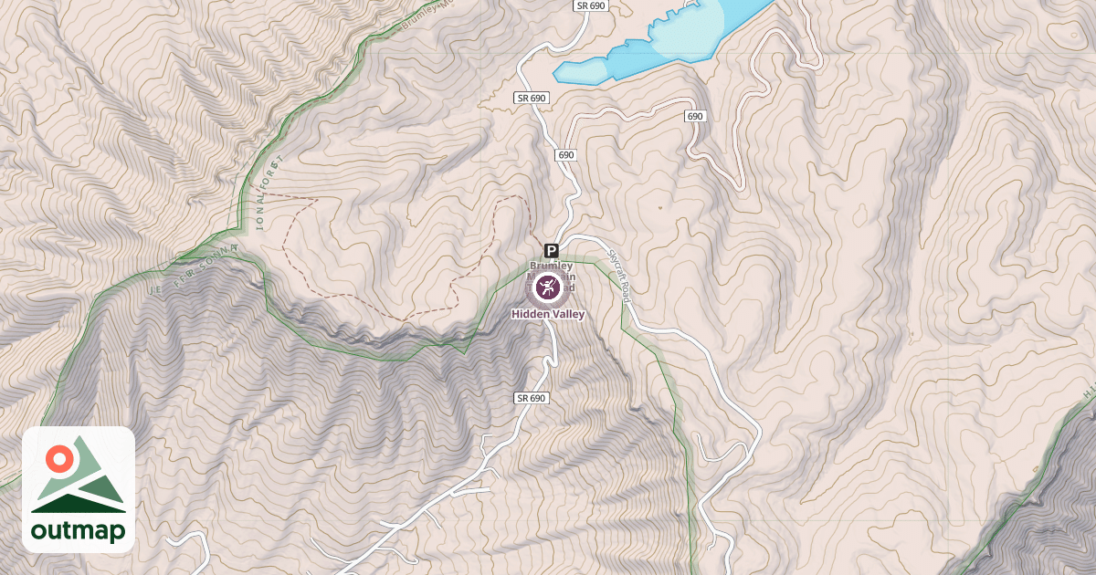 Map of Hidden Valley