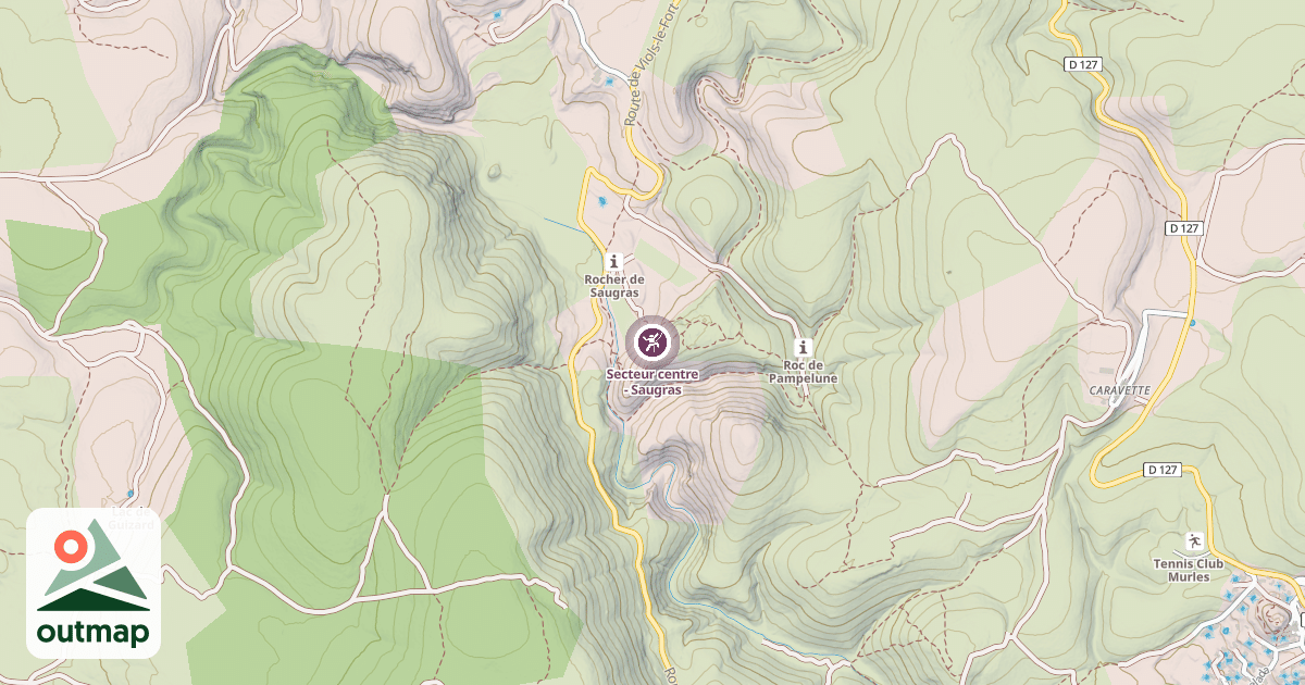 Map of Secteur centre - Saugras