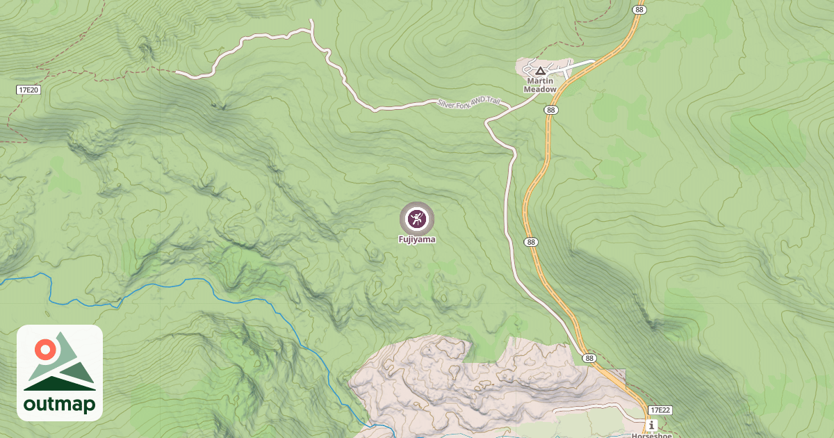 Map of Fujiyama