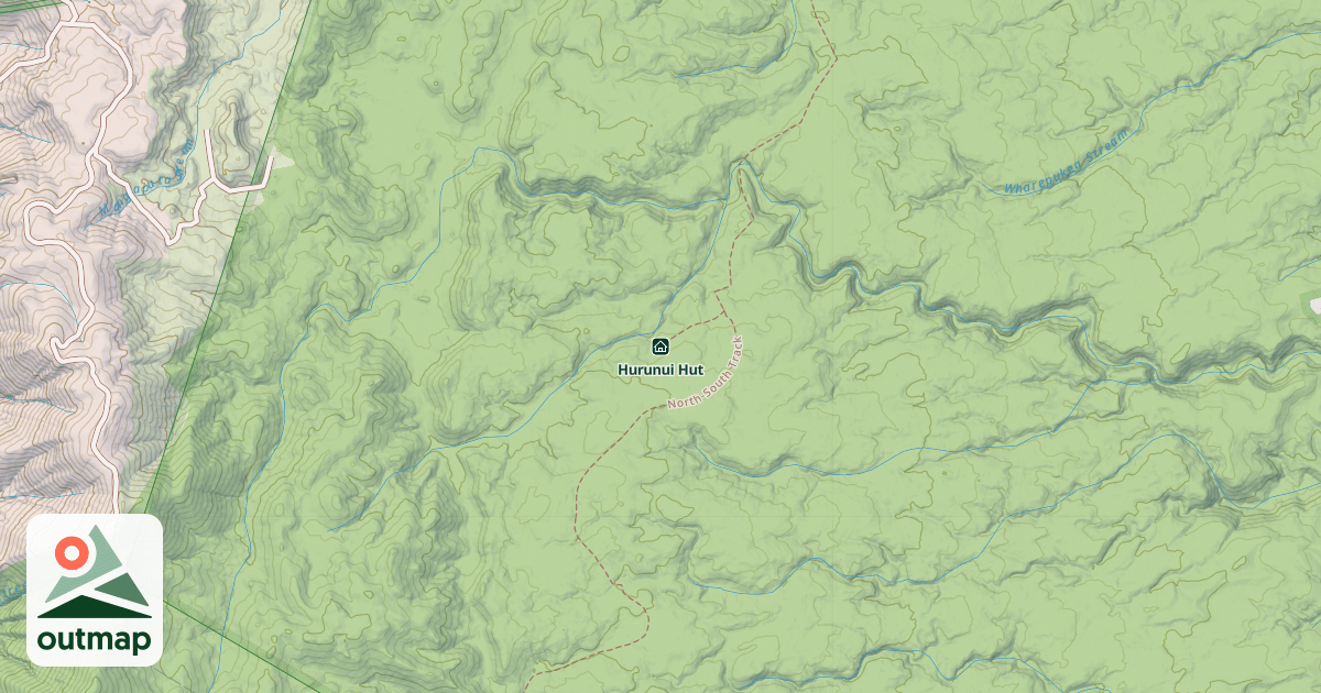 Map of Hurunui Hut