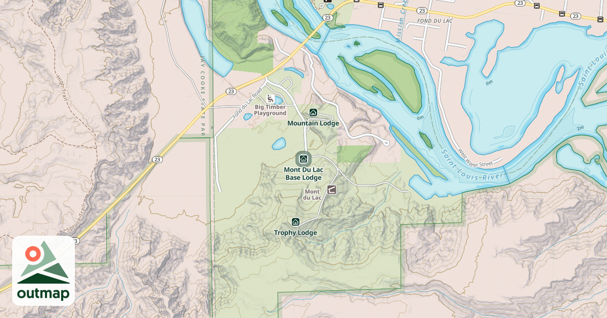 Map of Mont Du Lac Base Lodge