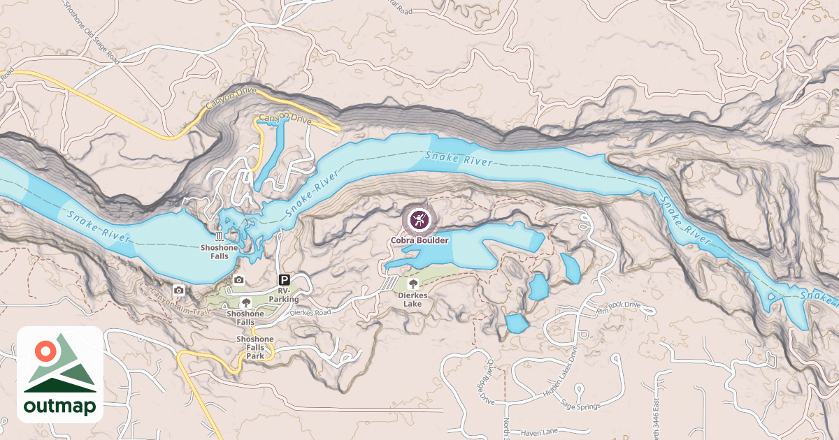 Map of Cobra Boulder