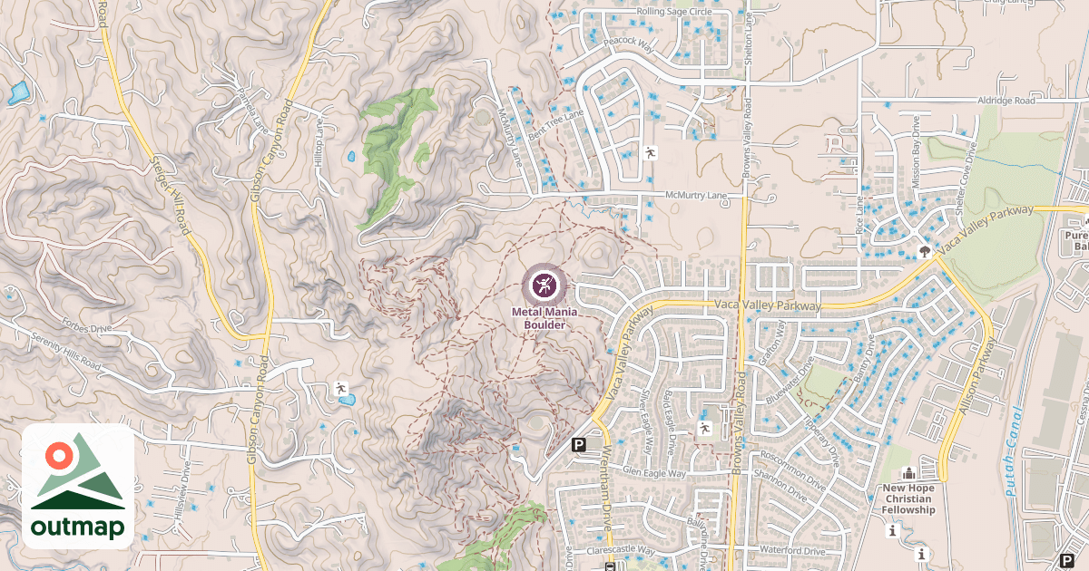 Map of Metal Mania Boulder